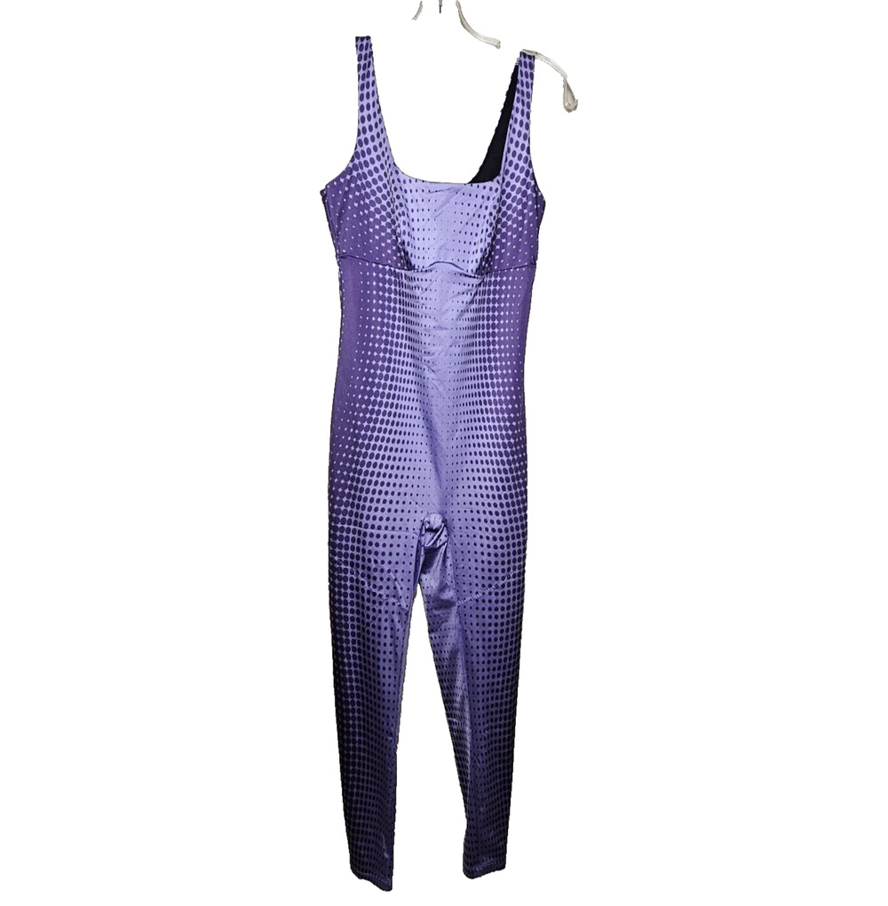Yitty Headliner Shaping Jumpsuit Purple Galaxy Small Clubwear Athleisure Disco